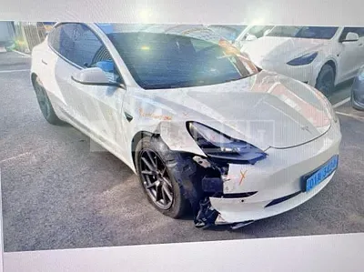 Photo 1 of 22: 2021 Tesla Model 3 LongRange, VIN 5YJ3E1EB0MF947674 — Korean insurance auction