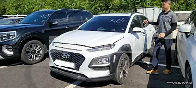 Photo 1 of 13: 2018 Hyundai Kona, VIN KMHK4815GJU175758 — Korean insurance auction
