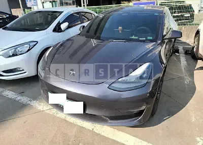 Photo 1 of 10: 2022 Tesla Model 3 Long Range, VIN 5YJ3E1EB1NF227219 — Korean insurance auction