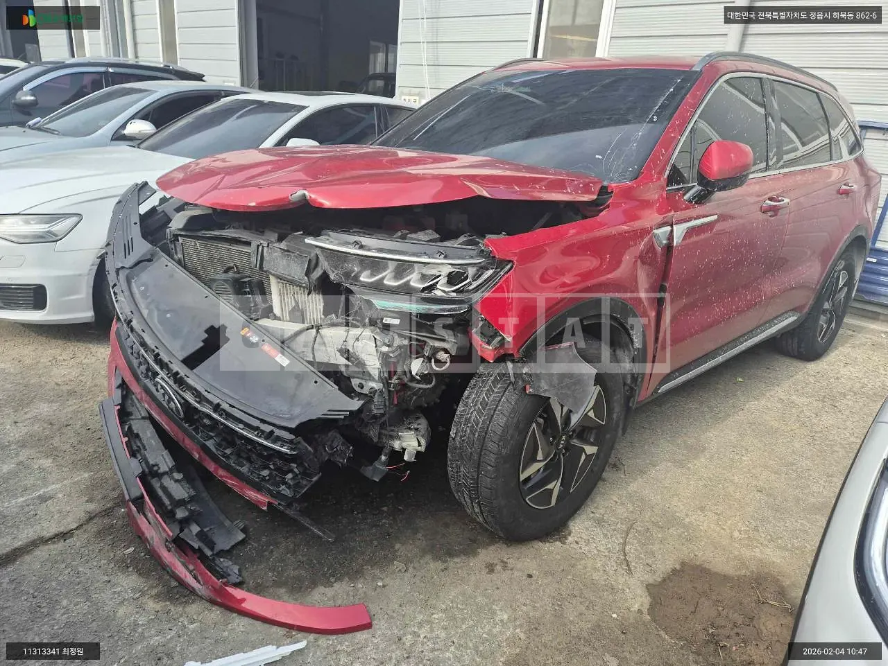 Photo 2 of 14: 2021 Kia Sorento Hybrid, VIN KNARL81GBMA050677 — Korean insurance auction