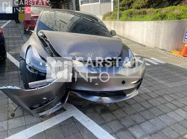 Photo 2 of 20: 2021 Tesla Model 3 Long Range, VIN 5YJ3E1EB3MF024945 — Korean insurance auction