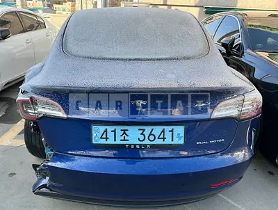 Photo 1 of 12: 2020 Tesla Model 3 Long Range, VIN 5YJ3E1EB7LF808981 — Korean insurance auction