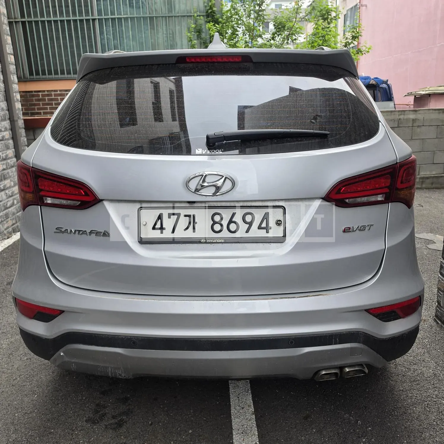 Photo 2 of 14: 2015 Hyundai Santa Fe The Prime Diesel R2.2 2WD Exclusive, VIN KMHSW81XBGU589620 — Korean insurance auction