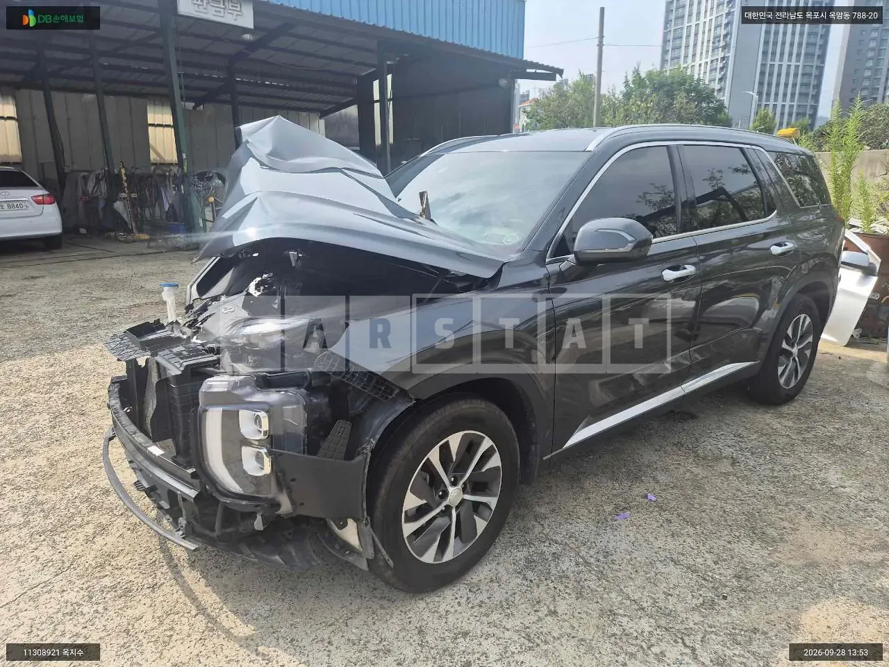 Photo 2 of 14: 2020 Hyundai Palisade, VIN KMHR281EBMU197601 — Korean insurance auction