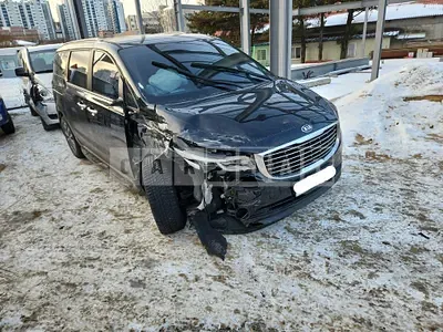 Photo 1 of 35: 2015 Kia Carnival, VIN KNHMF37ABFS059871 — Korean insurance auction