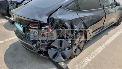 Photo 1 of 14: 2021 Tesla Model 3 Long Range, VIN 5YJ3E1EB7MF885433 — Korean insurance auction
