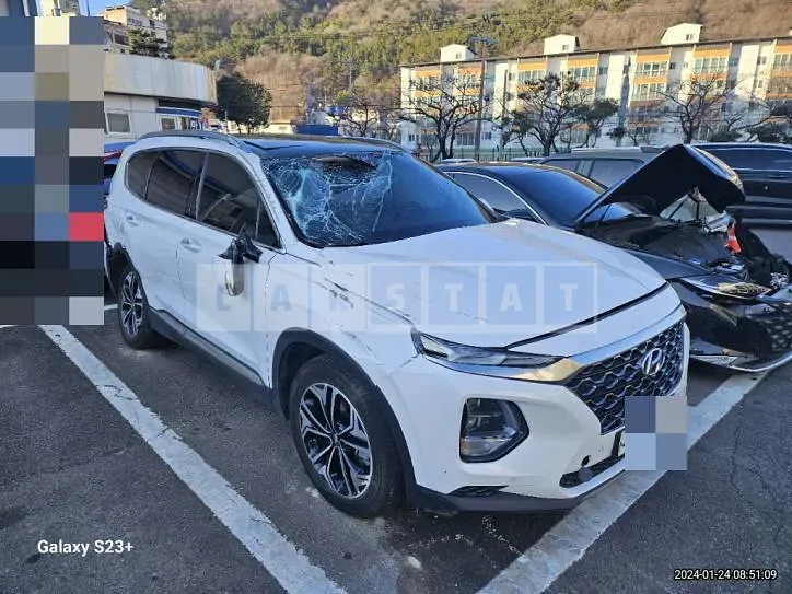 Photo 2 of 14: 2018 Hyundai Santa Fe TM 2.2, VIN KMHS381CBKU023445 — Korean insurance auction