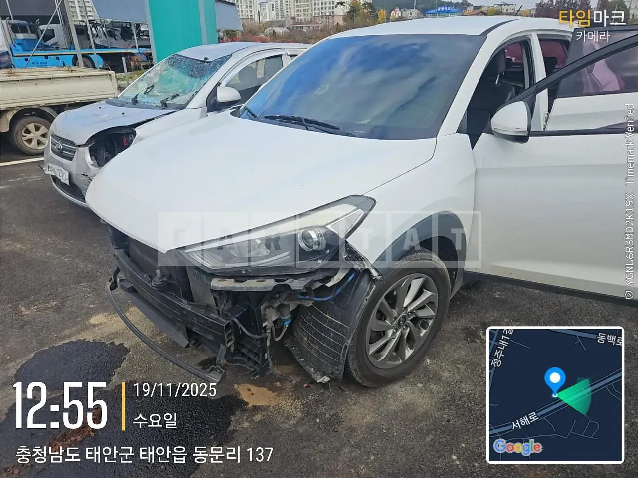 Photo 2 of 12: 2015 Hyundai Tucson, VIN KMHJ281ABGU131803 — Korean insurance auction