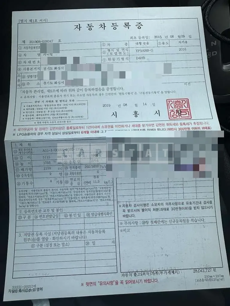 Photo 2 of 18: 2015 Kia Carnivals — Korean insurance auction