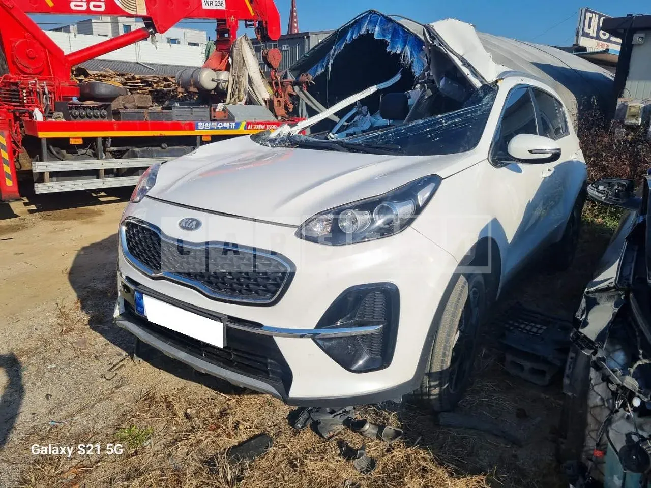 Photo 2 of 10: 2021 Kia Sportage, VIN KNAPN813BMK924190 — Korean insurance auction