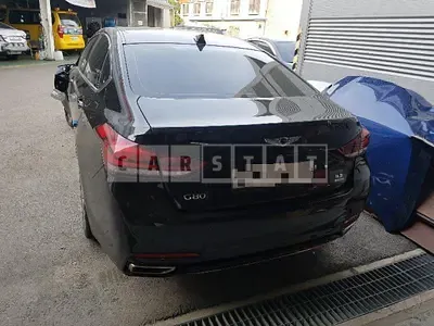 Photo 1 of 21: 2018 Genesis G80 3.3, VIN KMHGN41DDJU289518 — Korean insurance auction