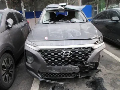 Photo 1 of 15: 2020 Hyundai Santa Fe, VIN KMHS281BBLU258479 — Korean insurance auction