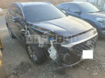Photo 1 of 28: 2019 Hyundai Santa Fe, VIN KMHS281BDKU150068 — Korean insurance auction