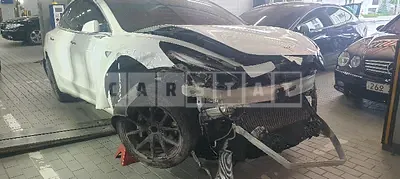 Photo 1 of 6: 2020 Tesla Model 3 Standard Rangeplus RWD, VIN 5YJ3E1EA6LF707082 — Korean insurance auction