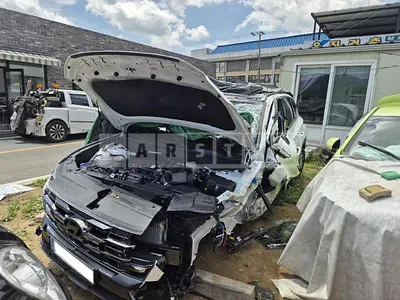 Photo 1 of 48: 2024 Hyundai Tucson, VIN KMHJE81BGRU361027 — Korean insurance auction