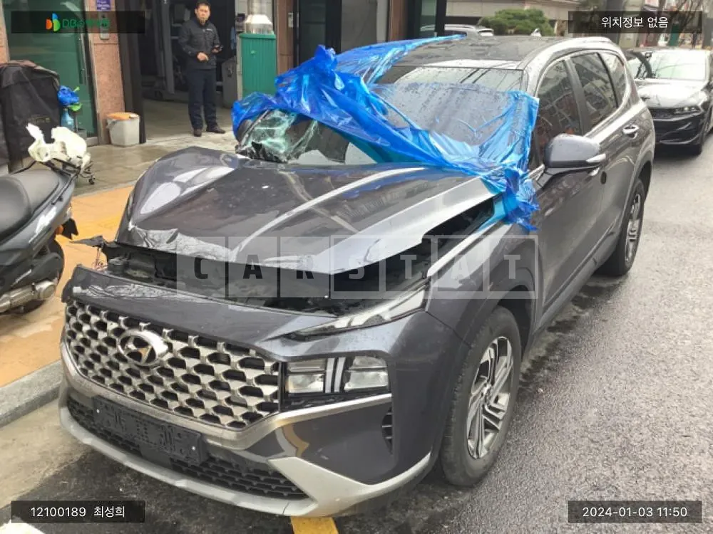 Photo 2 of 22: 2021 Hyundai Santa Fe, VIN KMHS281LGMU411223 — Korean insurance auction
