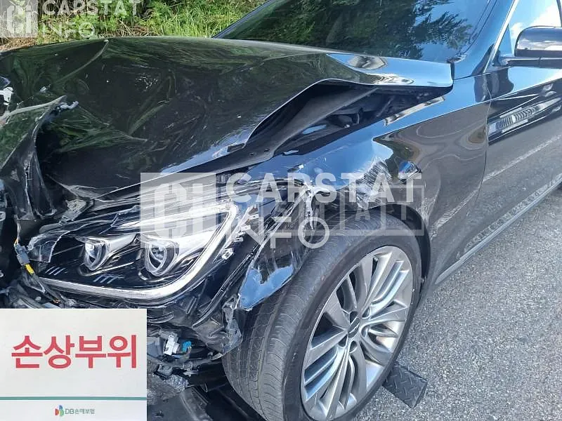 Photo 2 of 43: 2018 Genesis G80, VIN KMHGM41EDKU314868 — Korean insurance auction