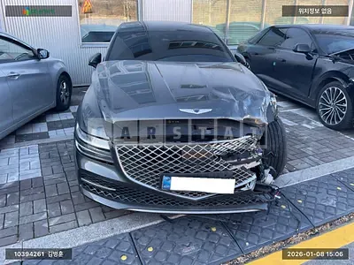Photo 1 of 15: 2021 Genesis G80, VIN KMTGB41CDNU104708 — Korean insurance auction