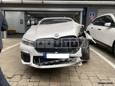 Photo 1 of 33: 2021 BMW 740d xDrive, VIN WBA7D2108MCG96446 — Korean insurance auction