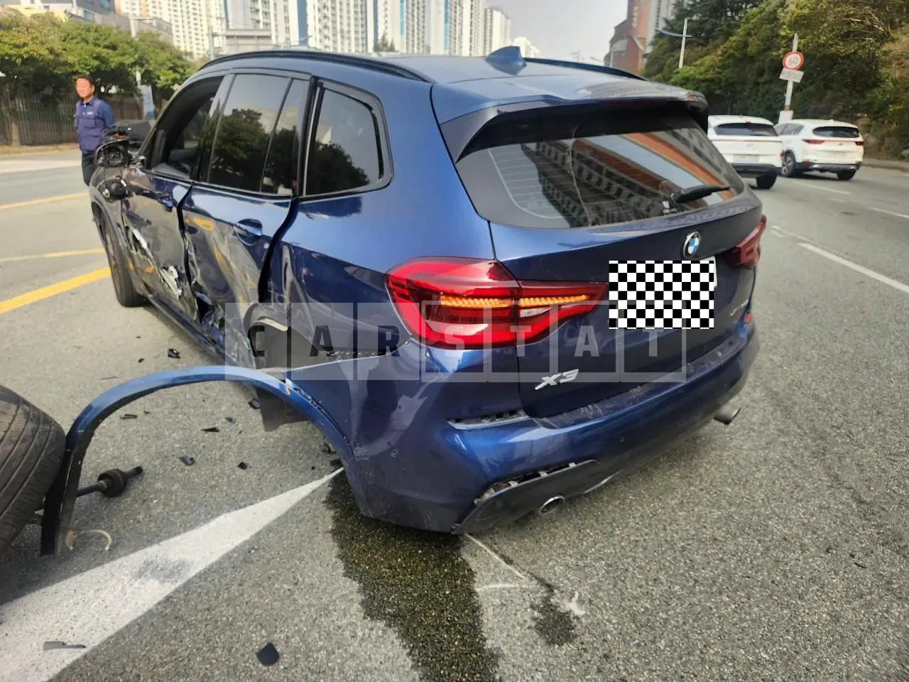 Photo 2 of 12: 2021 BMW X3 xDrive 20i, VIN WBA51BG06M9F41348 — Korean insurance auction