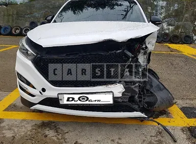 Photo 1 of 14: 2018 Hyundai Tucson, VIN KMHJ281ABJU574798 — Korean insurance auction