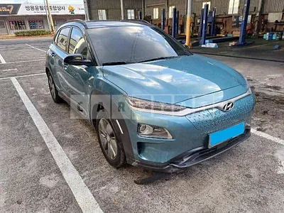 Photo 1 of 27: 2018 Hyundai Kona Electric, VIN KMHK381GFKU004131 — Korean insurance auction