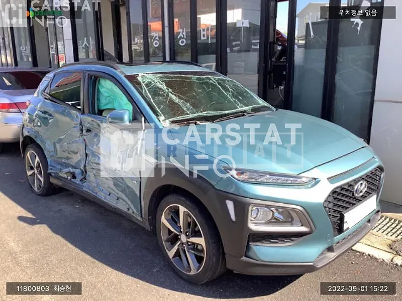 Photo 2 of 7: 2018 Hyundai Kona, VIN KMHK4815GJU051364 — Korean insurance auction