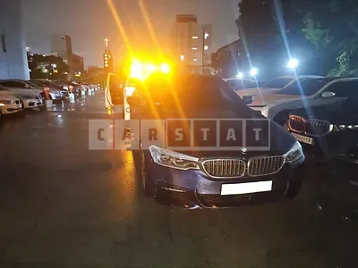 Photo 1 of 9: 2018 BMW 530i xDrive, VIN WBAJD9100JB277049 — Korean insurance auction