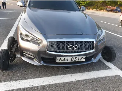 Photo 1 of 12: 2015 Infiniti Q50 2.2d, VIN JNKDV71E1FM531374 — Korean insurance auction