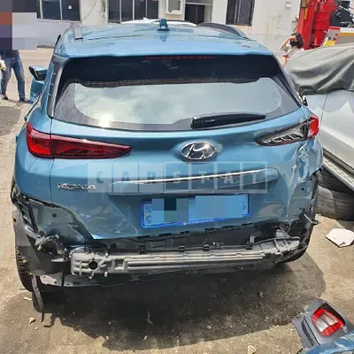 Photo 1 of 17: 2018 Hyundai Kona Electric, VIN KMHK381GFKU020943 — Korean insurance auction