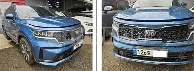 Photo 1 of 18: 2021 Kia Sorento, VIN KNARJ81BGMA105660 — Korean insurance auction