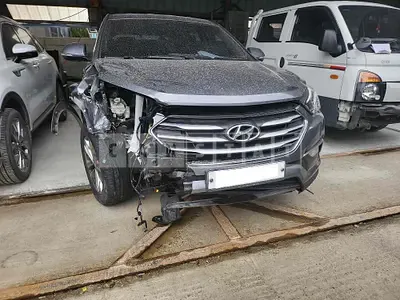 Photo 1 of 24: 2015 Hyundai Santa Fe, VIN KMHSU81UBGU527950 — Korean insurance auction