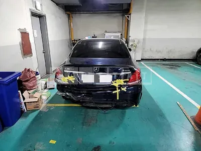 Photo 1 of 45: 2017 Mercedes-Benz C250 d 4Matic, VIN WDDWF0KBXHR233419 — Korean insurance auction