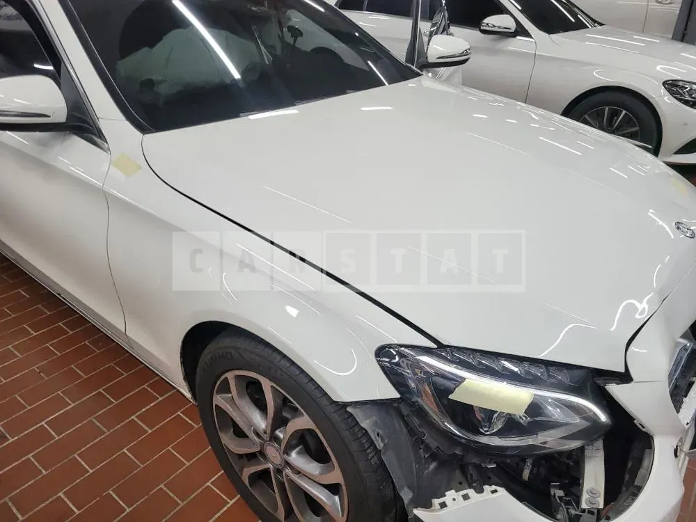 Photo 2 of 9: 2017 Mercedes-Benz C200, VIN WDDWF4CB0HF474445 — Korean insurance auction