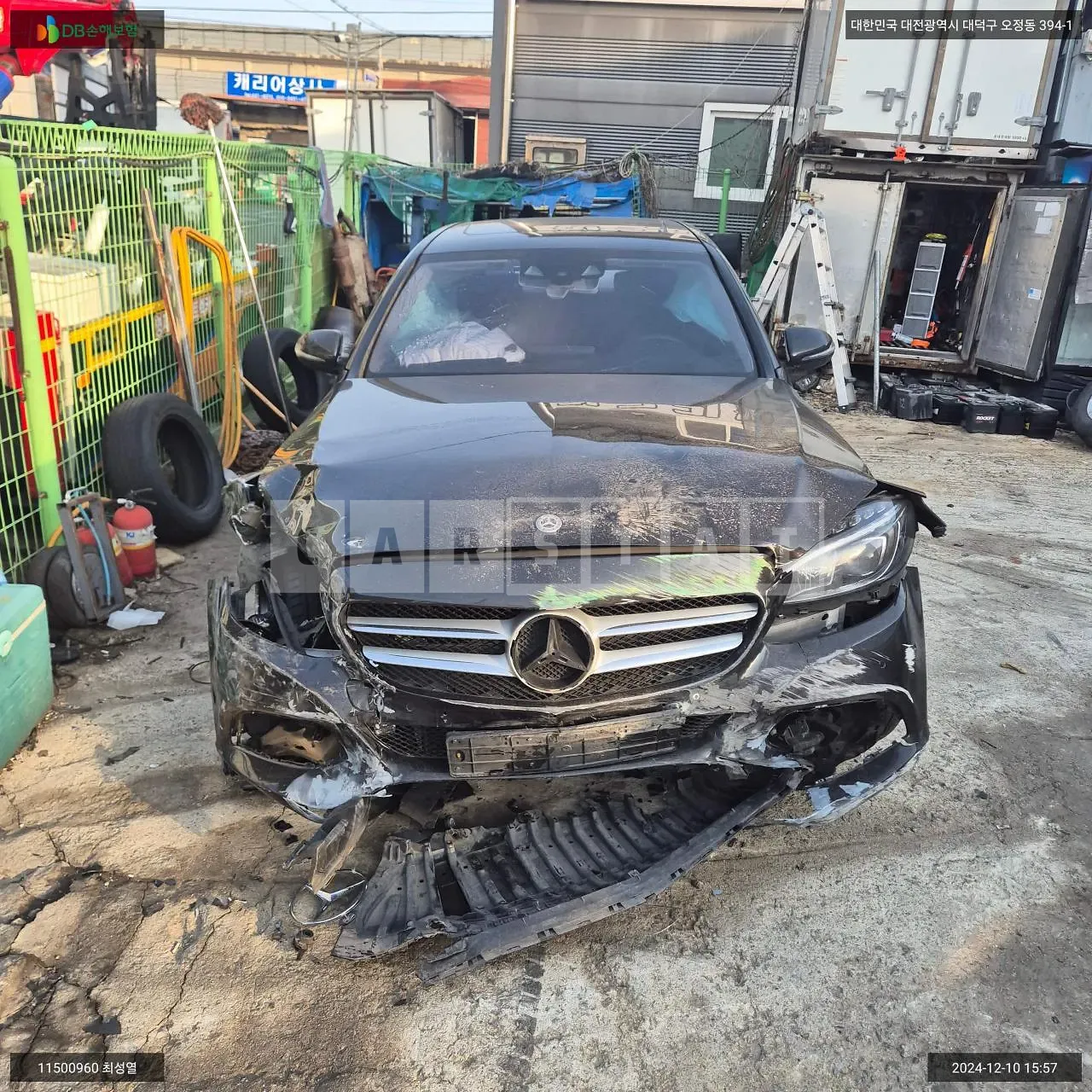 Photo 2 of 12: 2018 Mercedes-Benz C220d, VIN WDDWF0EB0JR348323 — Korean insurance auction