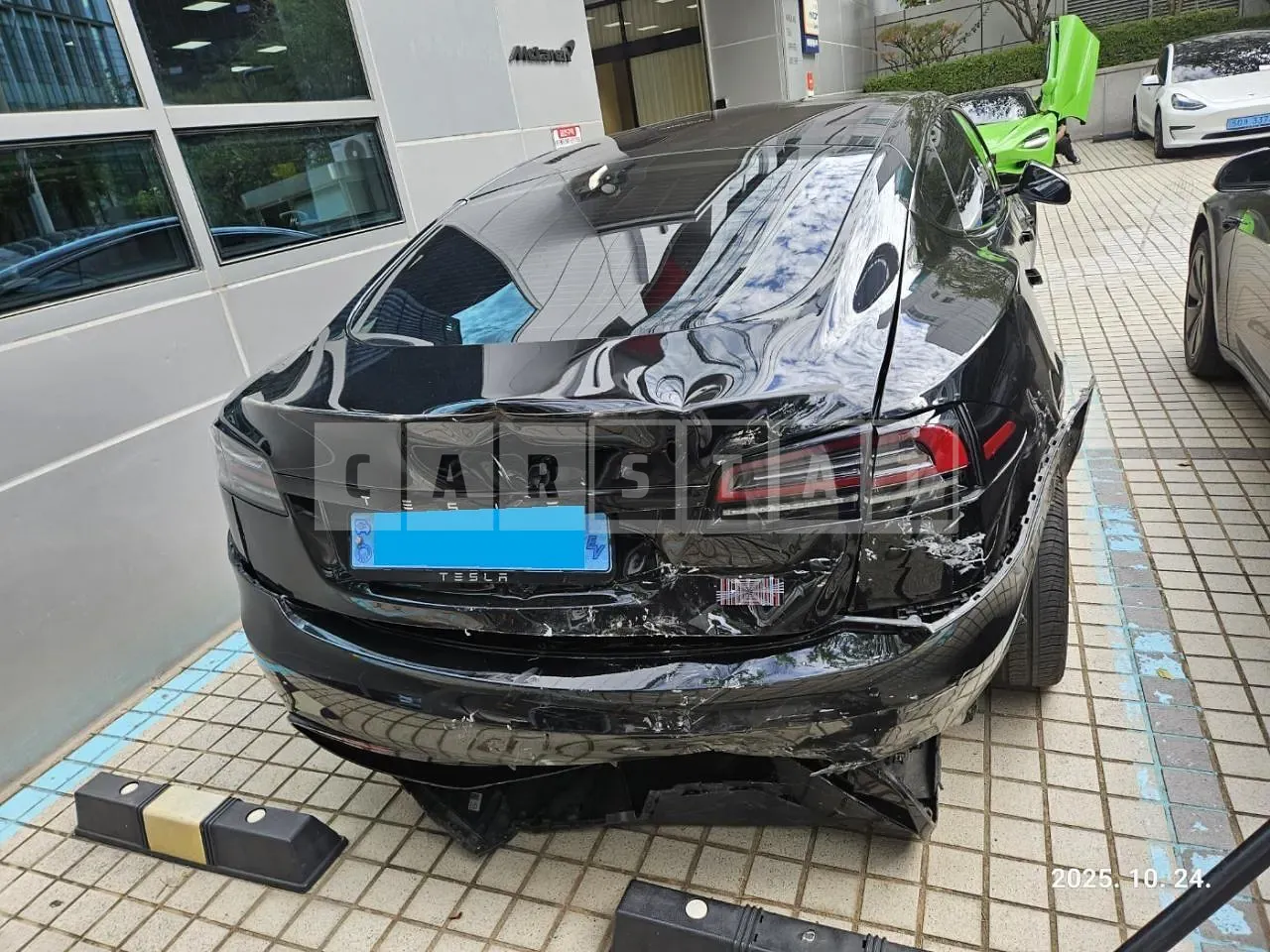 Photo 2 of 29: 2023 Tesla Model S Plaid, VIN 5YJSA1E67PF519261 — Korean insurance auction