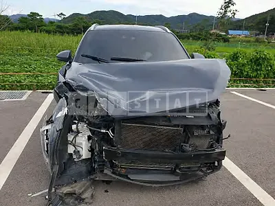 Photo 1 of 26: 2019 Hyundai Tucson, VIN KMHJ381ADKU961260 — Korean insurance auction