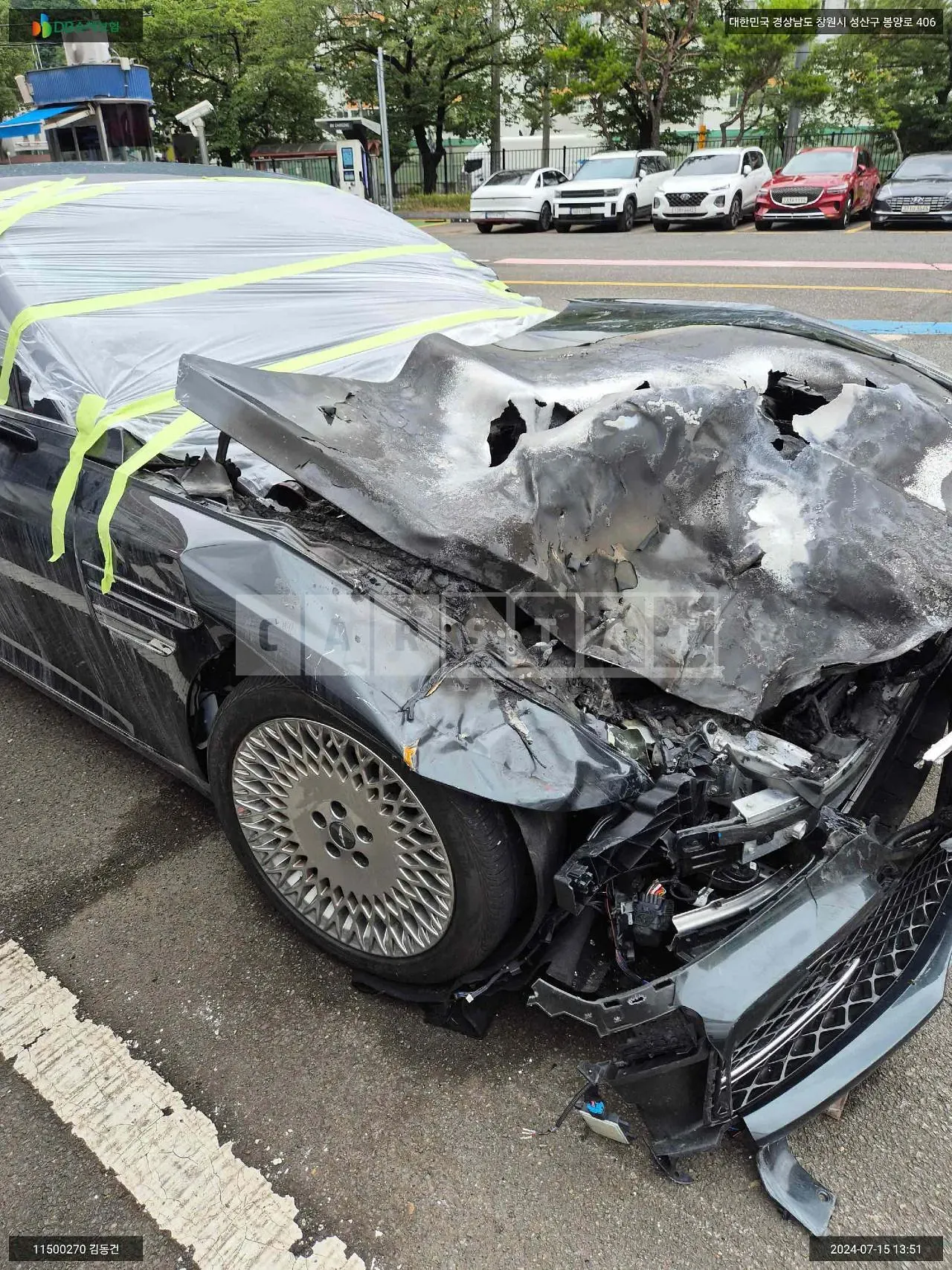 Photo 2 of 15: 2023 Genesis G80, VIN KMTGB41CDRU217496 — Korean insurance auction