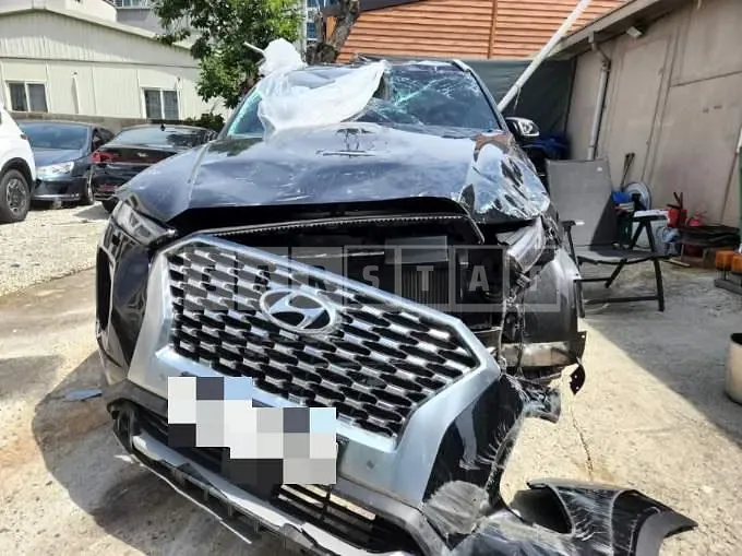 Photo 2 of 36: 2020 Hyundai Palisade 2.2, VIN KMHR381ABLU121623 — Korean insurance auction