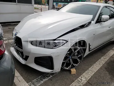 Photo 1 of 36: 2022 BMW i4 eDrive40, VIN WBY71AW05NFM28870 — Korean insurance auction