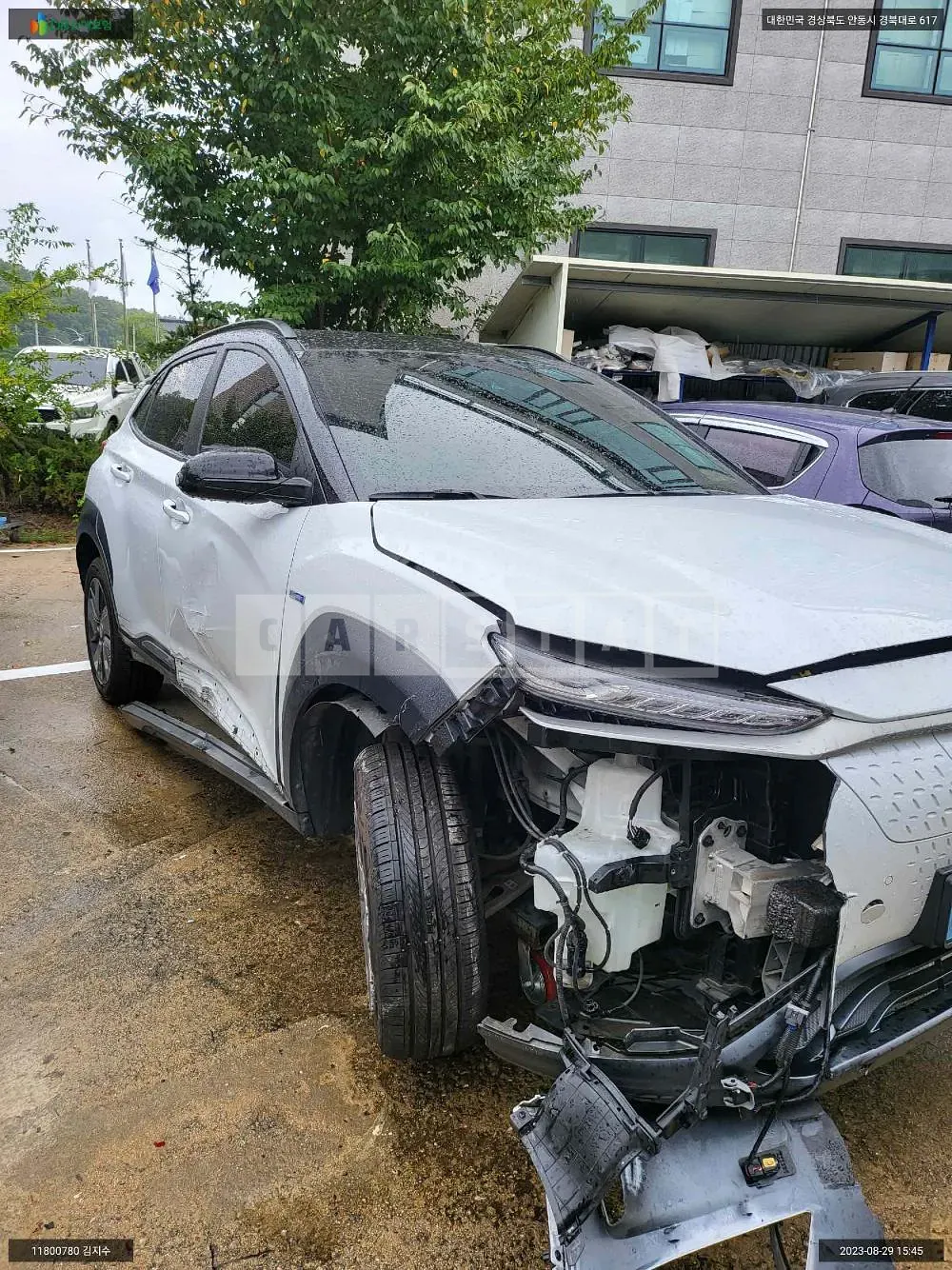 Photo 2 of 11: 2020 Hyundai Kona Electric, VIN KMHK381GFLU087021 — Korean insurance auction
