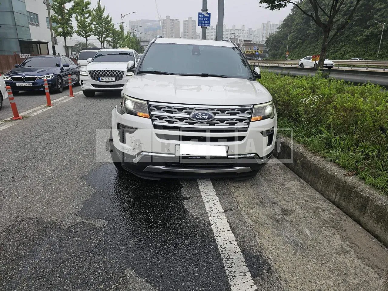 Photo 2 of 15: 2018 Ford Explorer 2.3 AWD, VIN 1FM5K8FH8JGA47177 — Korean insurance auction