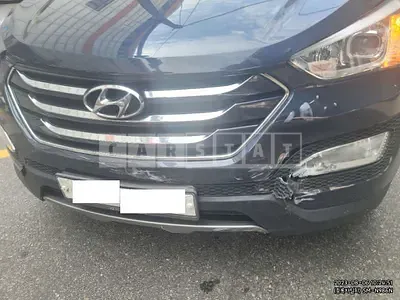 Photo 1 of 9: 2015 Hyundai Santa Fe, VIN KMHSW81UBFU467785 — Korean insurance auction