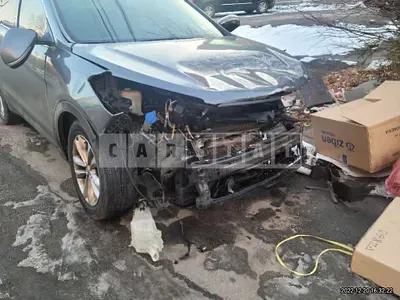 Photo 1 of 12: 2017 Hyundai Santa Fe, VIN KMHSW81UBHU764927 — Korean insurance auction