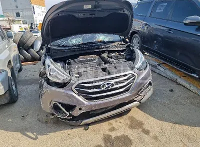 Photo 1 of 7: 2015 Hyundai Tucson, VIN KMHJU81VDFU070689 — Korean insurance auction