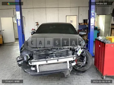 Photo 1 of 18: 2021 Genesis G70, VIN KMTG141ABMU078845 — Korean insurance auction