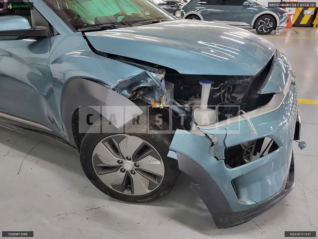 Photo 2 of 13: 2018 Hyundai Kona Electric, VIN KMHK281GFKU018246 — Korean insurance auction