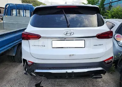 Photo 1 of 50: 2019 Hyundai Santa Fe, VIN KMHS381ADKU169994 — Korean insurance auction
