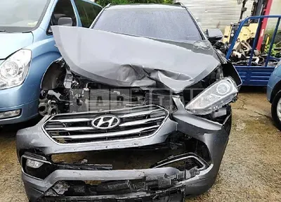 Photo 1 of 22: 2016 Hyundai Santa Fe, VIN KMHSW81UBGU630248 — Korean insurance auction