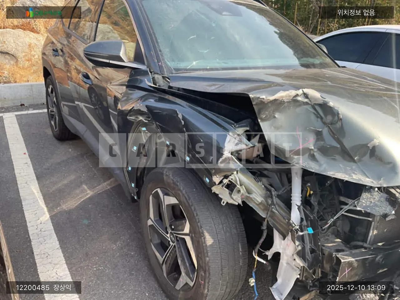 Photo 2 of 26: 2021 Hyundai Tucson, VIN KMHJE81BGMU045349 — Korean insurance auction